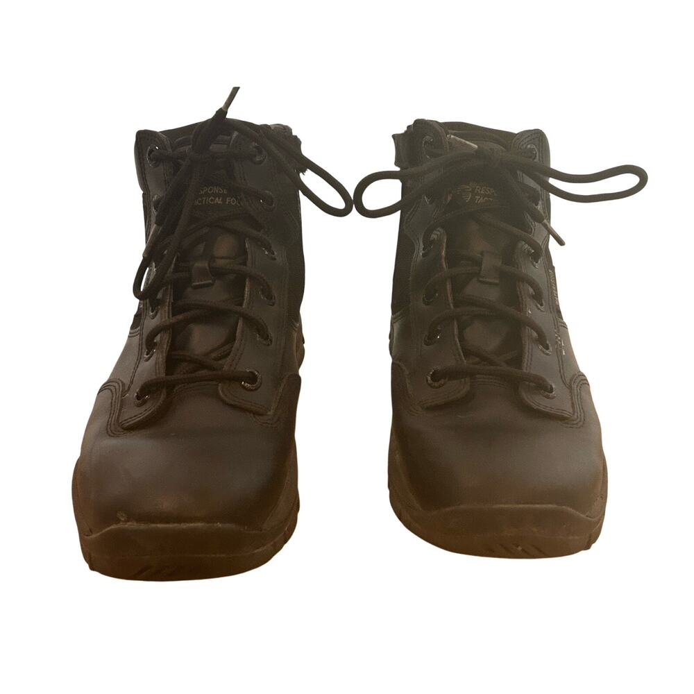 RG Response Gear Tactical Footwear Men's 6" Zip WP Black Boots - size (9.5)